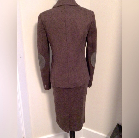Joules Brown Herringbone Skirt Suit - size 6 - Picture 13 of 13
